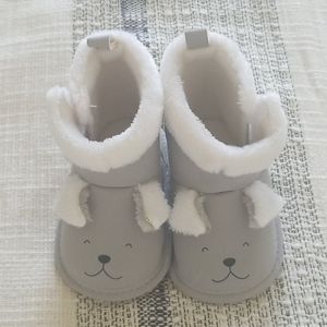 Child of mine baby faux ugg bear boots  3-6
